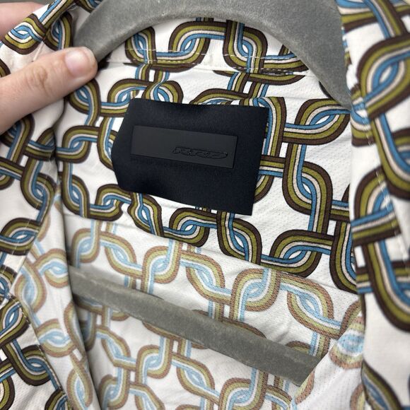 RRD by Roberto Ricci Designs Performance Button Up Men's Size 52 Geometric Chain - Picture 6 of 13